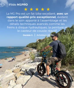 Fiido M1 Pro Vélo Électrique Fat Bike Pliable 20 Pouces Double Suspension – Image 3