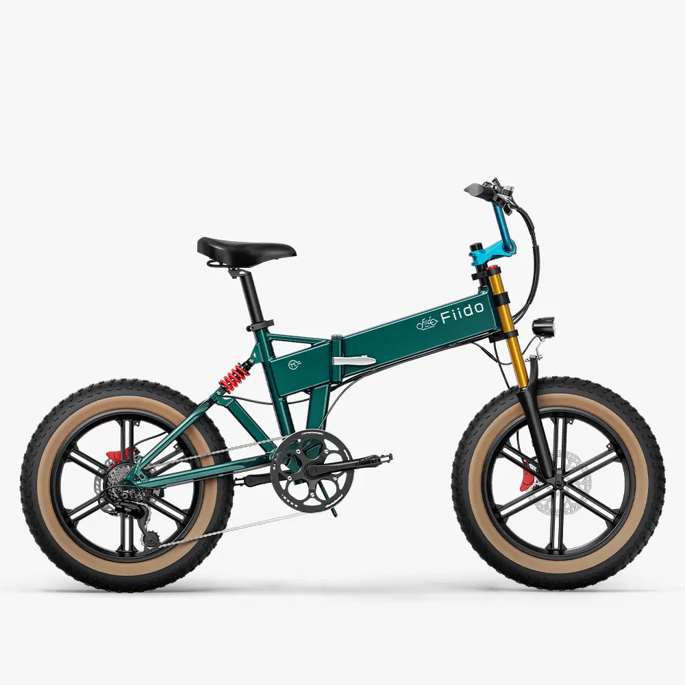 Fiido M1 Pro Vélo Électrique Fat Bike Pliable 20 Pouces Double Suspension – Image 6