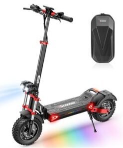 iScooter iX8 Trottinette Électrique Double Moteur 2400W Batterie 48V 20Ah Autonomie 70 km Pneus 12" Tout-Terrain
