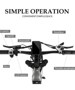 CMACEWHEEL V20 Vélo Électrique Fat Bike 20" 750W Batterie Samsung 48V 20Ah 960Wh Suspension Intégrale Capteur de Couple – Image 3