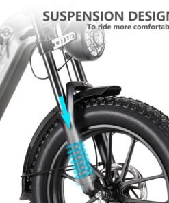 CMACEWHEEL V20 Vélo Électrique Fat Bike 20" 750W Batterie Samsung 48V 20Ah 960Wh Suspension Intégrale Capteur de Couple – Image 4