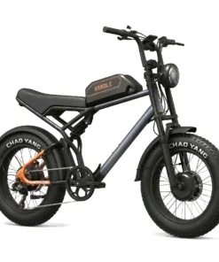 Alternative view of Vakole Q20 MAX Vélo Électrique Fat Bike 20" Double Moteur 750W x2 Batterie Samsung 48V 20Ah 960Wh Tout Suspendu